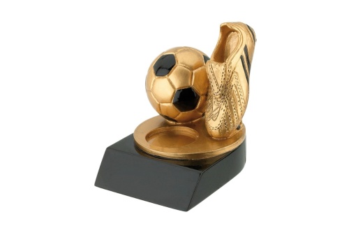 Beker klein voetbal goud